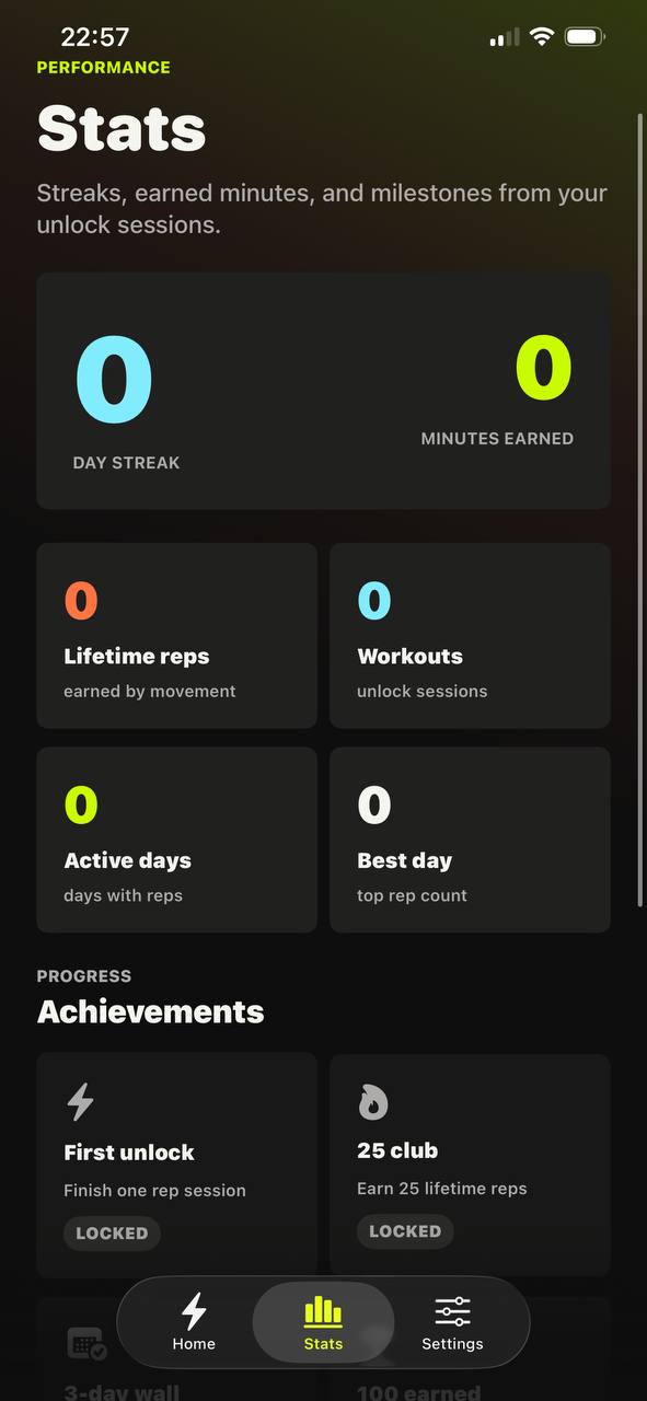 Stats Screen